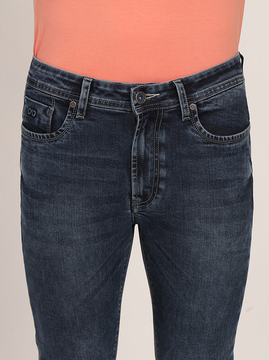 Blue Washed Slim Fit Jeans | JadeBlue