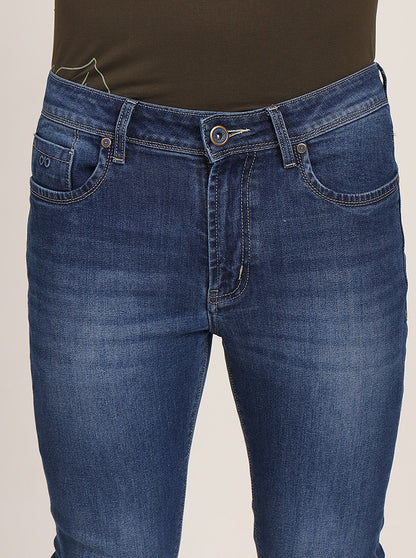 Ink Blue Washed Slim Fit Jeans | JadeBlue