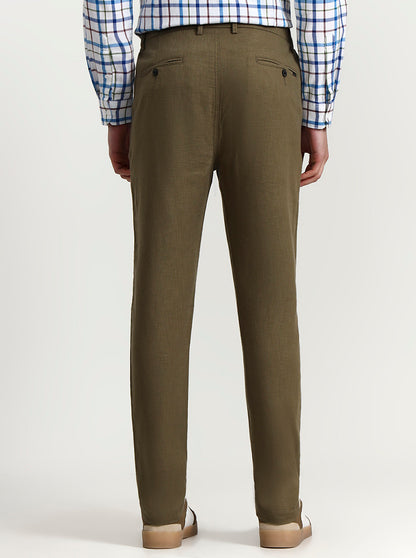 Olive Green Solid Regular Fit Track Pant | JadeBlue
