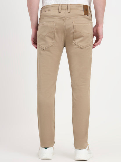 Khaki Washed Slim Fit Jeans | JadeBlue