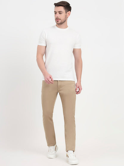Khaki Washed Slim Fit Jeans | JadeBlue