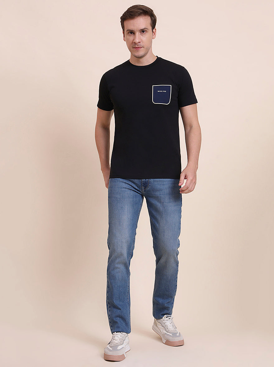 Mid Blue Washed Slim Fit Jeans | JadeBlue