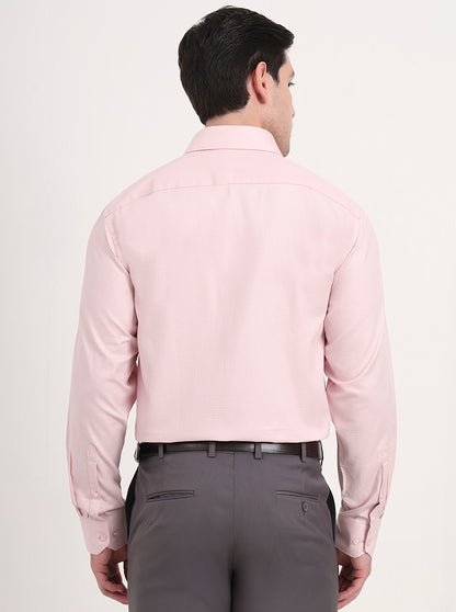 Pink Solid Regular Fit Formal Shirt | JadeBlue