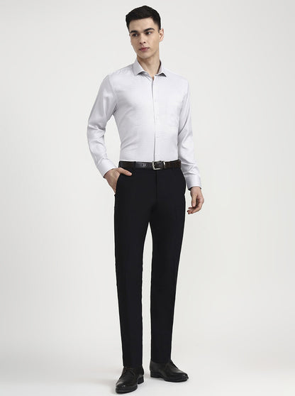 Grey Checked Regular Fit Formal Shirt | Greenfibre