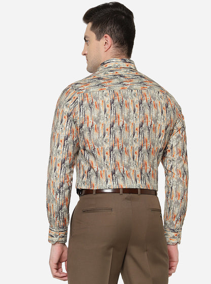Multicolor Printed Slim Fit Party Wear Shirt | Greenfibre