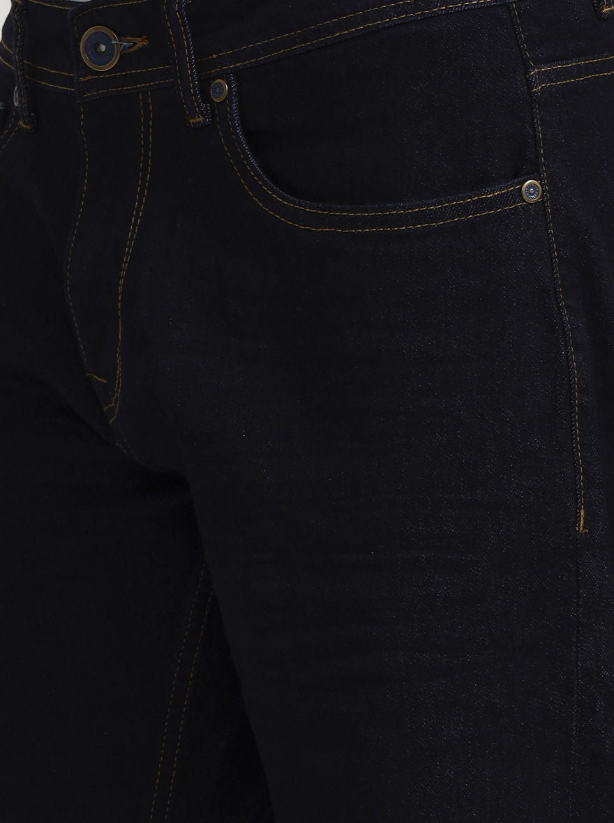 Raw Blue Washed Straight Fit Jeans | JadeBlue