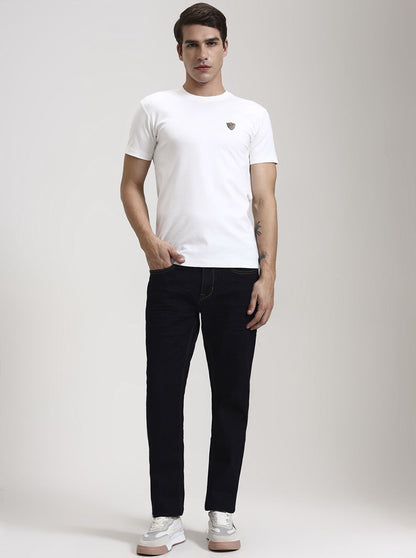 Raw Blue Washed Straight Fit Jeans | JadeBlue