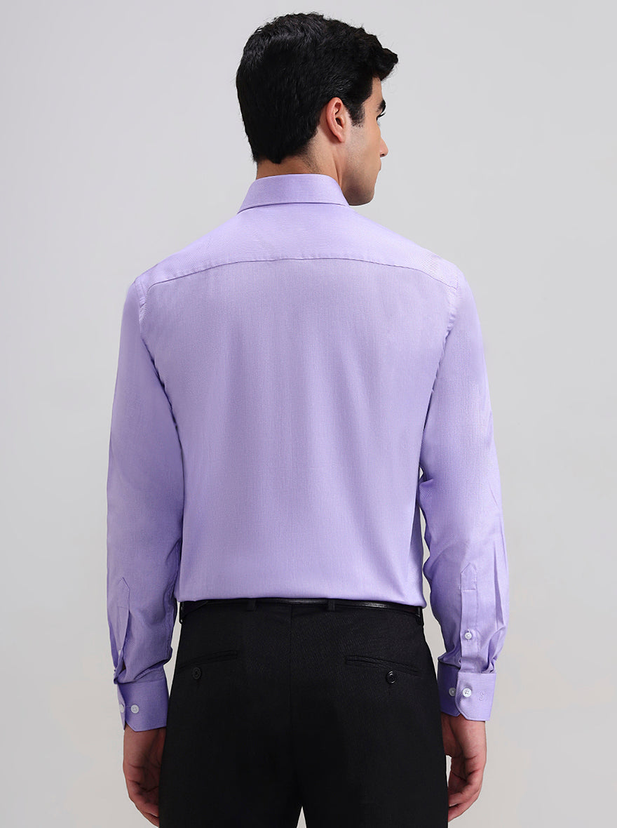 Purple Solid Regular Fit Formal Shirt | JadeBlue