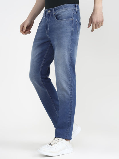River Indigo Blue Solid Straight Fit Jeans | JadeBlue