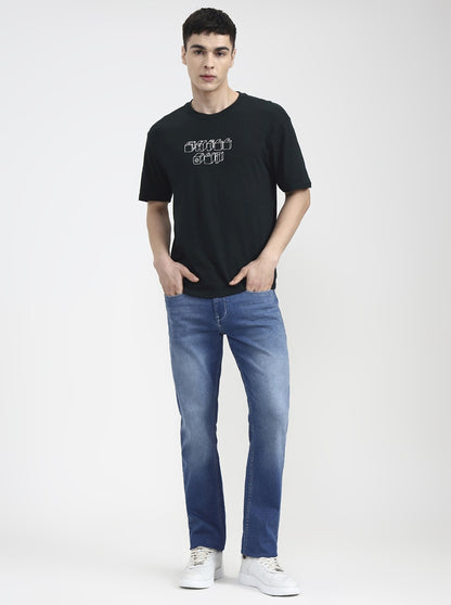 River Indigo Blue Solid Straight Fit Jeans | JadeBlue