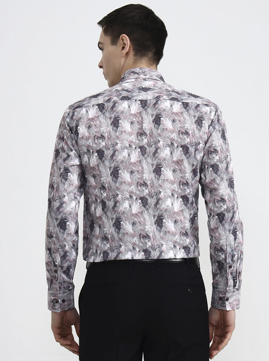 Multicolor Printed Slim Fit Party Wear Shirt | Greenfibre