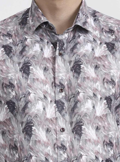 Multicolor Printed Slim Fit Party Wear Shirt | Greenfibre