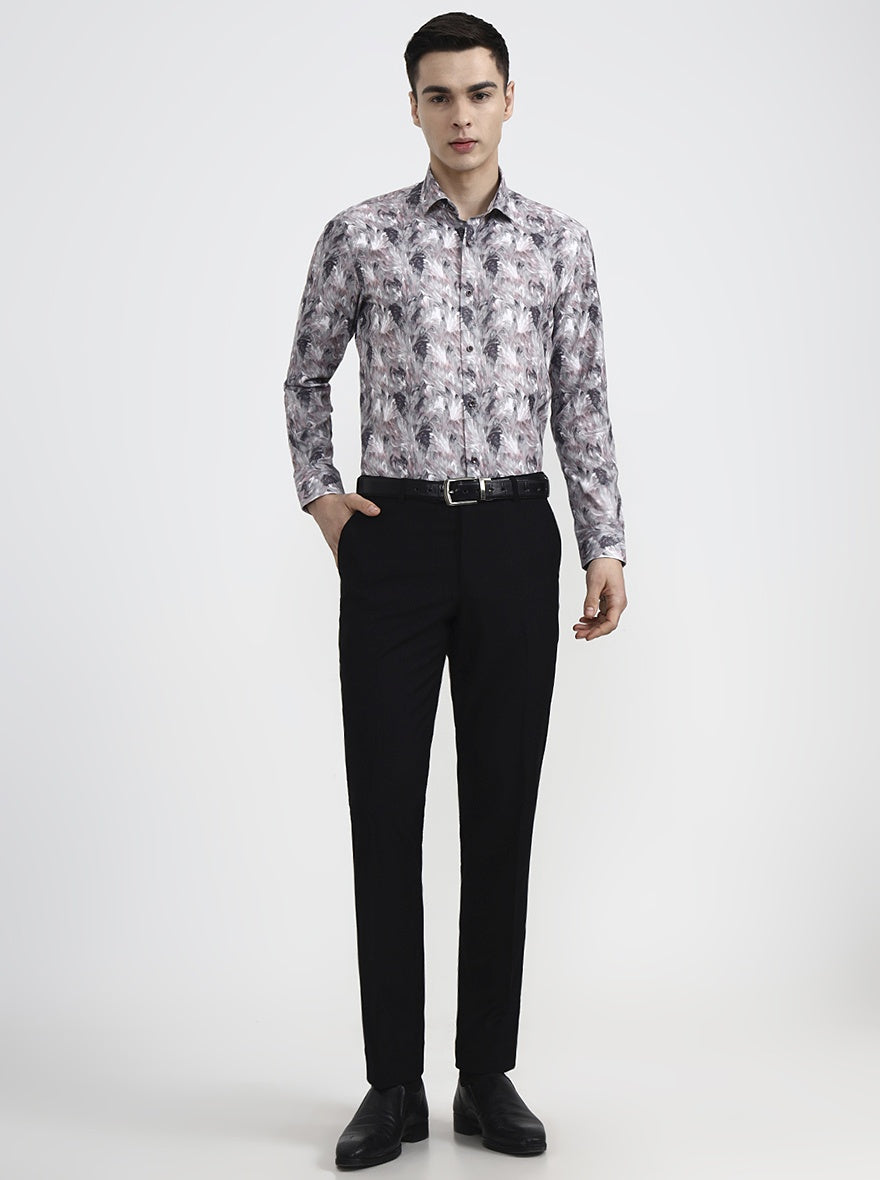 Multicolor Printed Slim Fit Party Wear Shirt | Greenfibre
