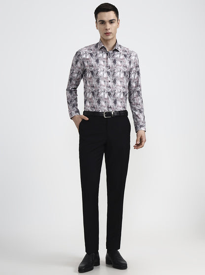 Multicolor Printed Slim Fit Party Wear Shirt | Greenfibre