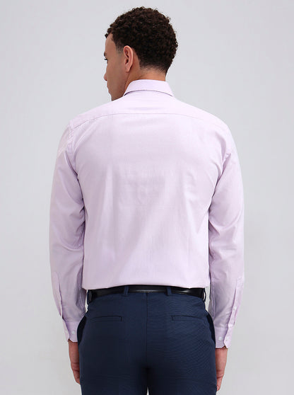 Pink Solid Regular Fit Formal Shirt | JadeBlue