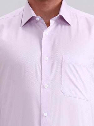 Pink Solid Regular Fit Formal Shirt | JadeBlue