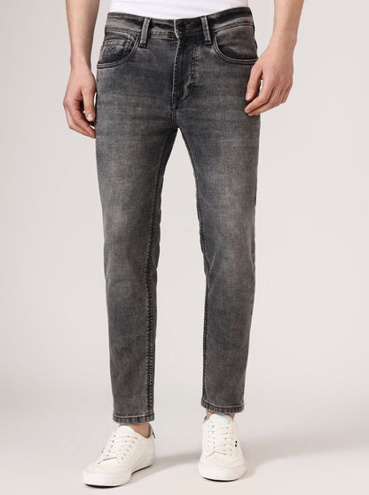 Light Grey Solid Rider Fit Jeans | JadeBlue