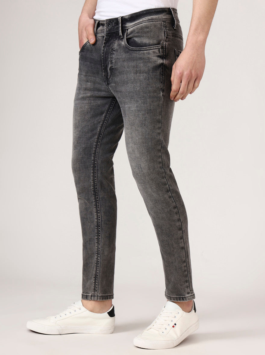 Light Grey Solid Rider Fit Jeans | JadeBlue
