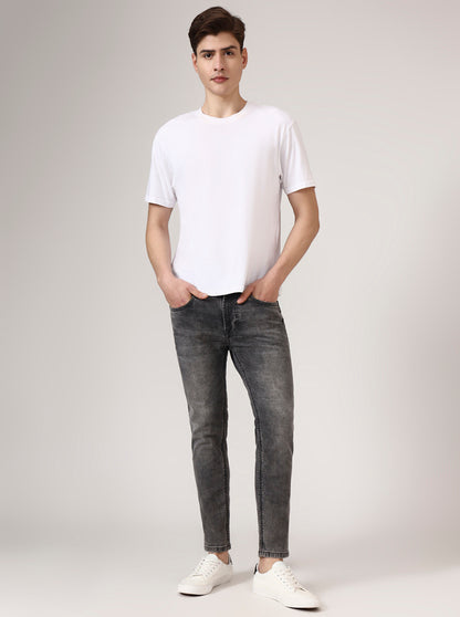Light Grey Solid Rider Fit Jeans | JadeBlue