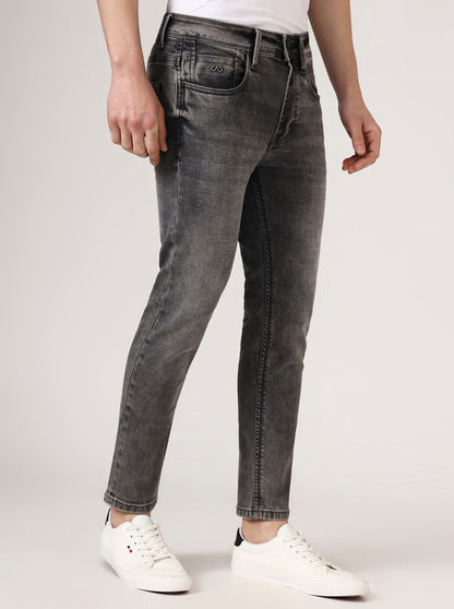Light Grey Solid Rider Fit Jeans | JadeBlue