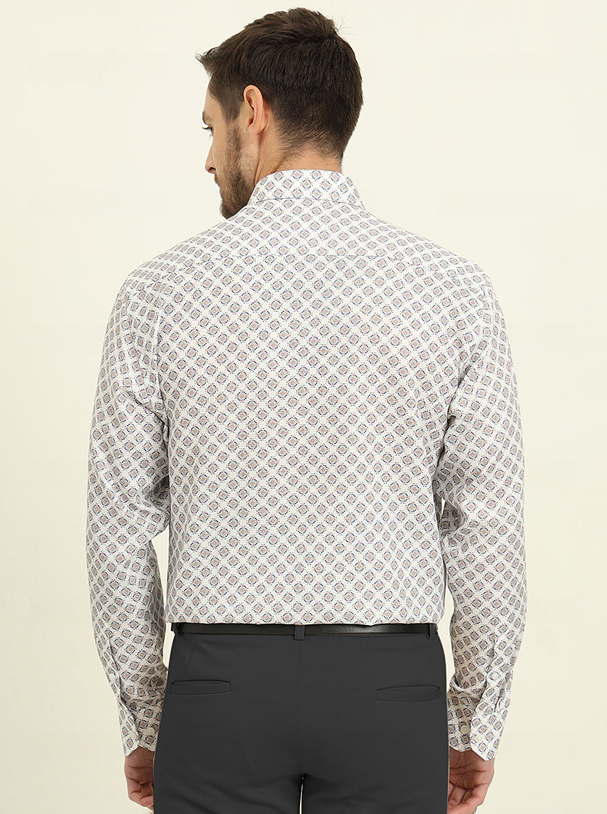 Multicolor Printed Regular Fit Formal Shirt | JadeBlue