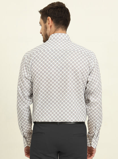 Multicolor Printed Regular Fit Formal Shirt | JadeBlue