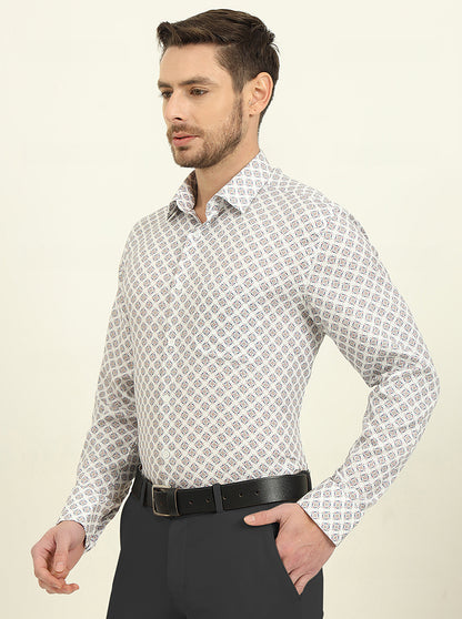 Multicolor Printed Regular Fit Formal Shirt | JadeBlue