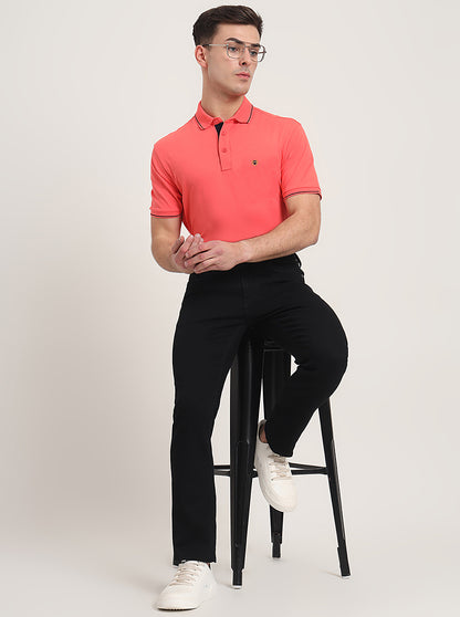Jet Black Washed Straight Fit Jeans | JadeBlue
