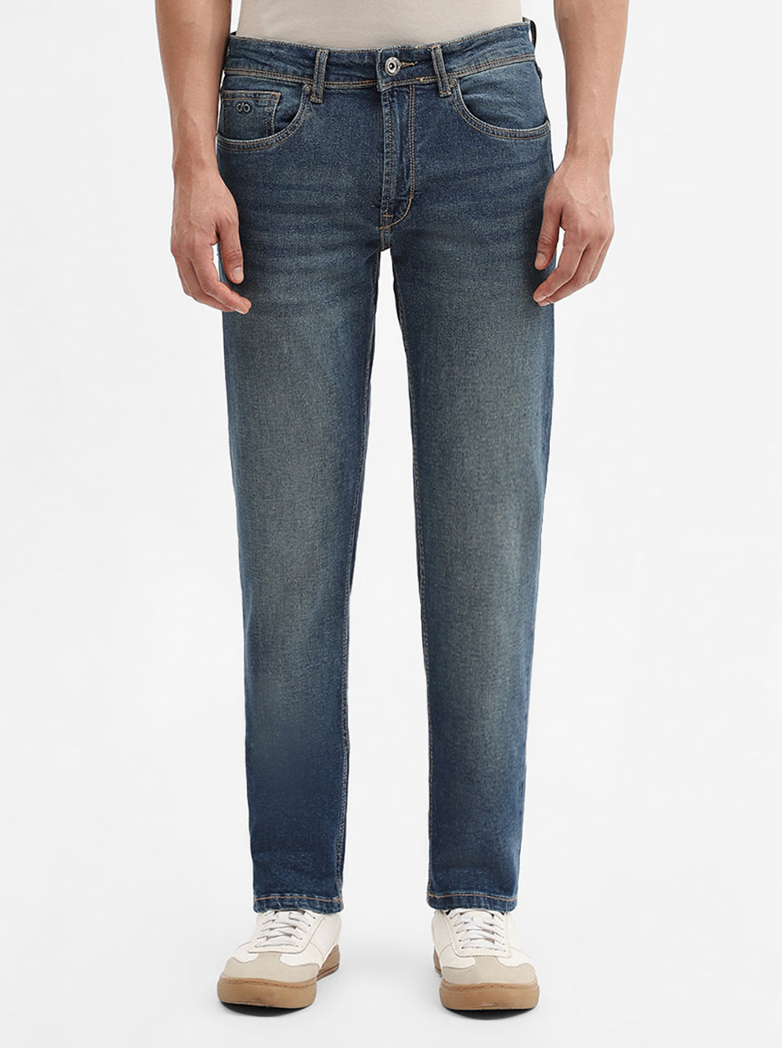 Deep Indigo Washed Straight Fit Jeans | JadeBlue