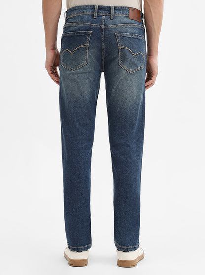 Deep Indigo Washed Straight Fit Jeans | JadeBlue