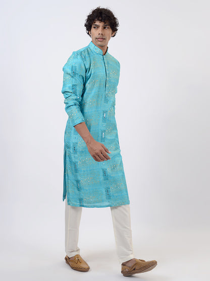 Sky Blue Kurta Pajama | TULA