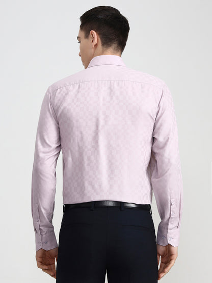 Purple Solid Regular Fit Formal Shirt | JadeBlue