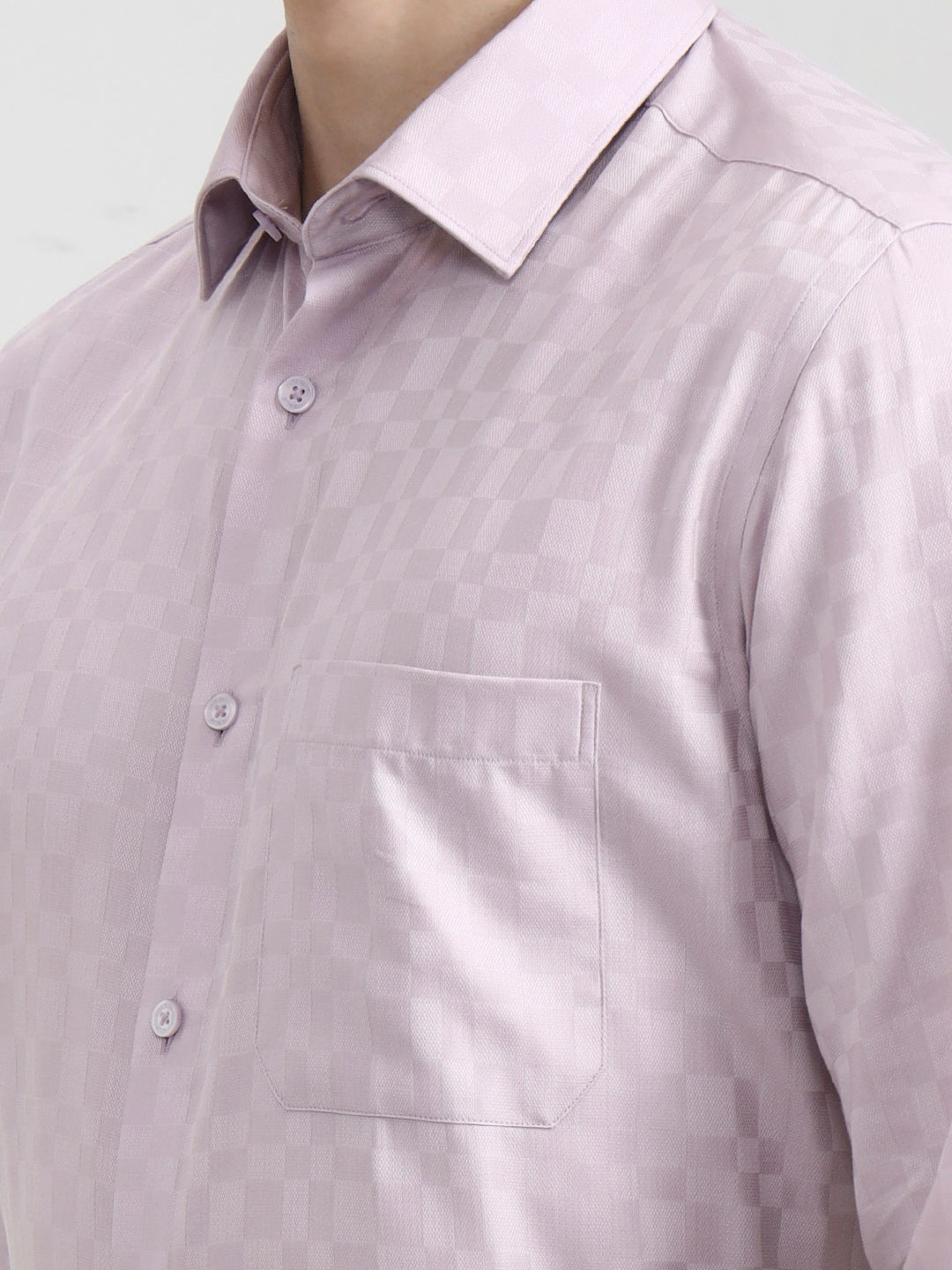 Purple Solid Regular Fit Formal Shirt | JadeBlue