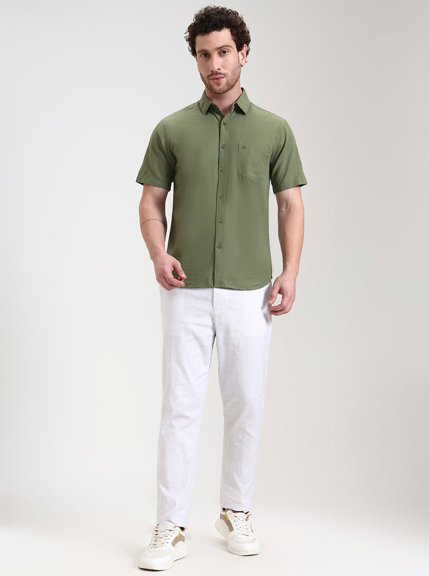 White Solid Regular Fit Track Pant | JadeBlue