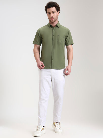 White Solid Regular Fit Track Pant | JadeBlue