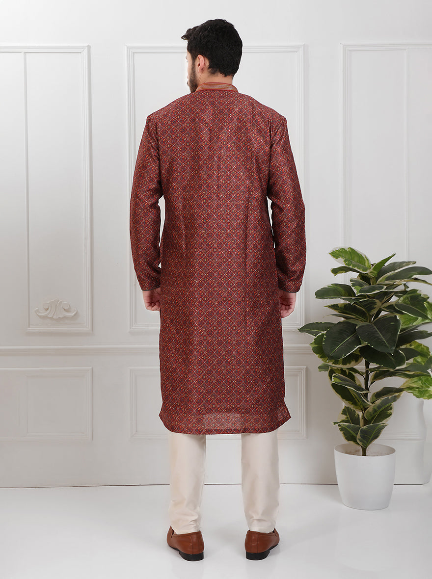 Maroon Kurta Pajama | TULA