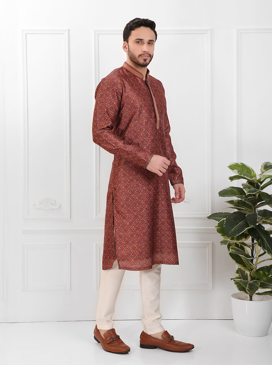 Maroon Kurta Pajama | TULA