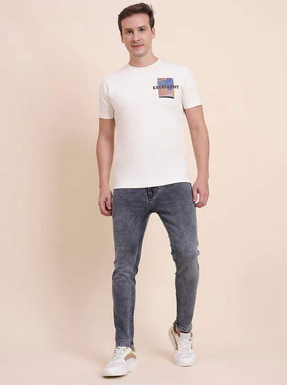 Mid Grey Washed Rider Fit Jeans | JadeBlue