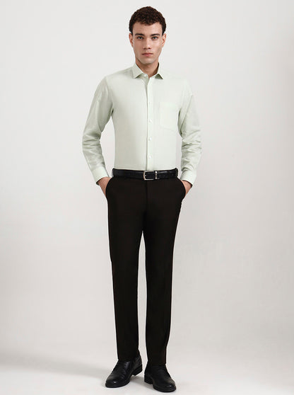 Pista Solid Regular Fit Formal Shirt | JadeBlue
