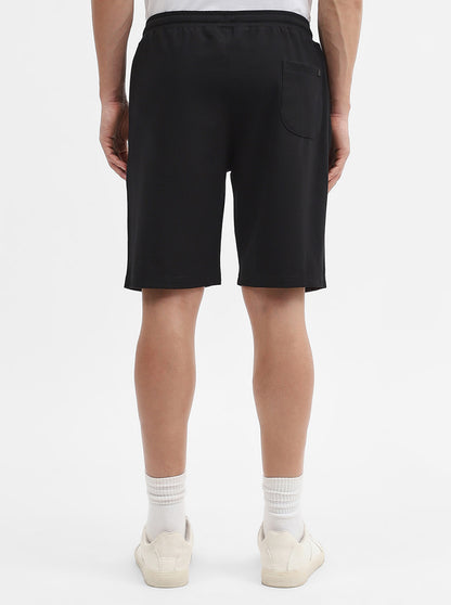 Black & Charcoal Striped Regular Fit Shorts | JadeBlue