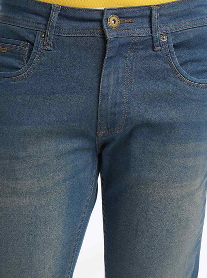 Blue Washed Narrow Fit Jeans | Greenfibre