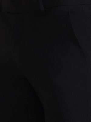 Brown Solid Slim Fit Formal Trouser | Greenfibre