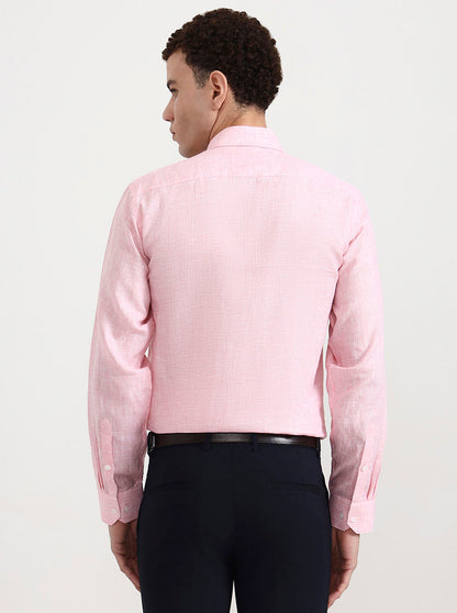 Pink Checked Slim Fit Formal Shirt | JadeBlue