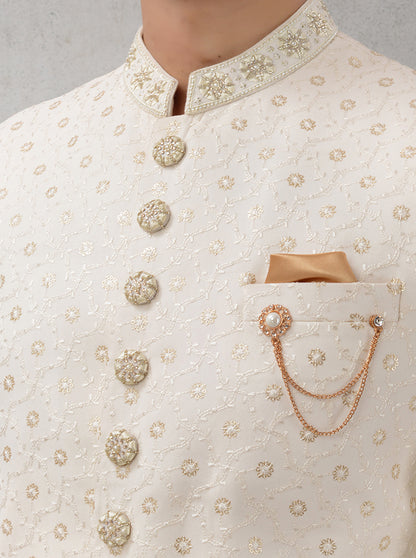 Cream Sherwani | TULA