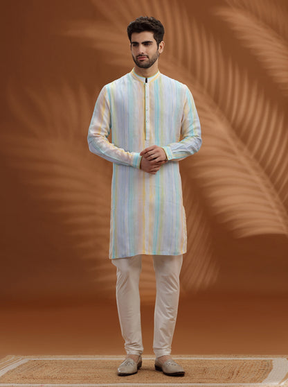 White Printed  Kurta | TULA
