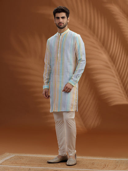 White Printed  Kurta | TULA