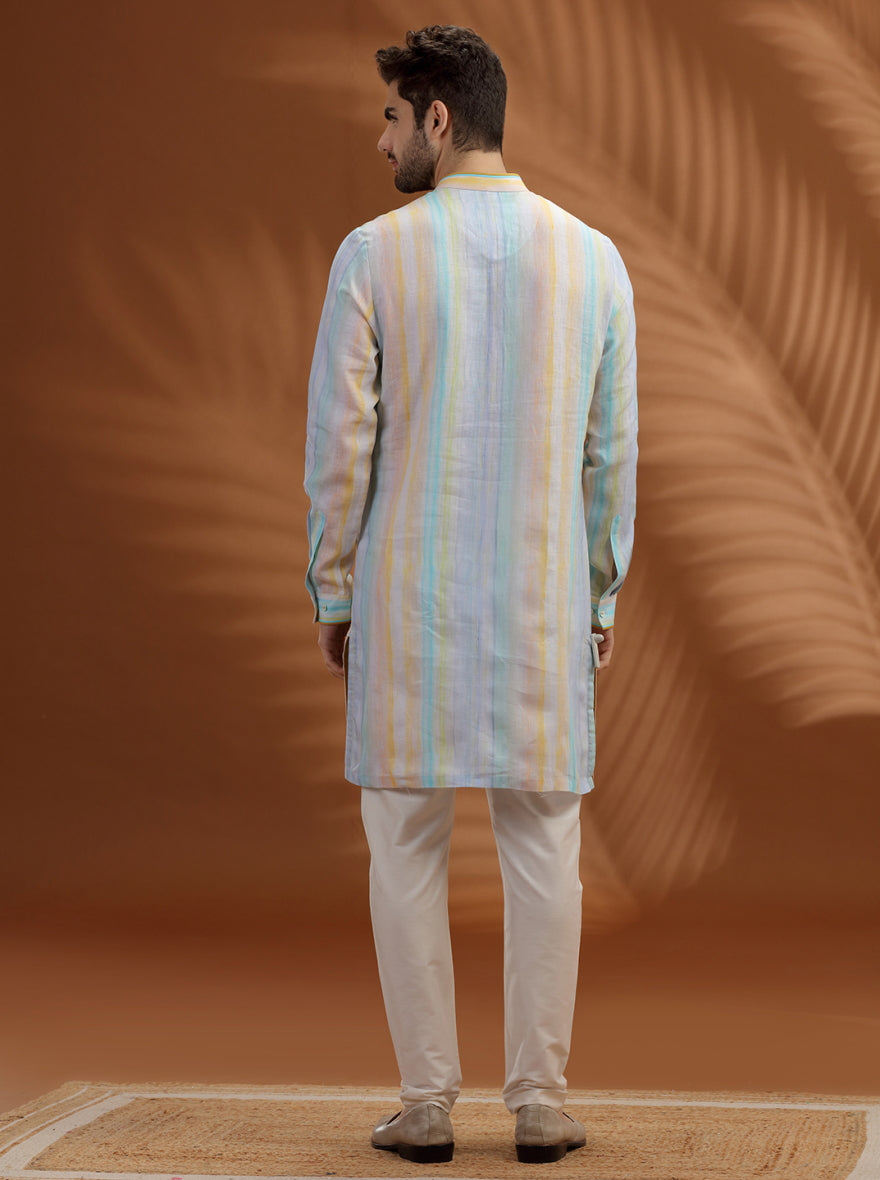White Printed  Kurta | TULA