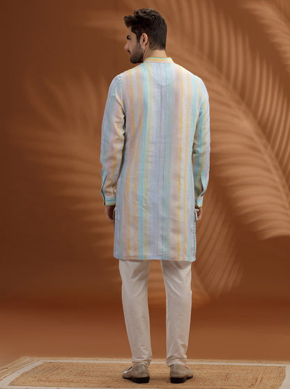 White Printed  Kurta | TULA
