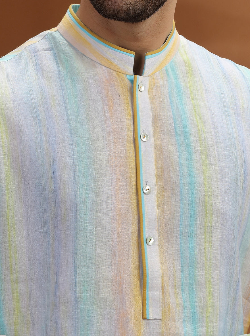White Printed  Kurta | TULA
