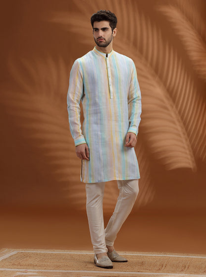 White Printed  Kurta | TULA